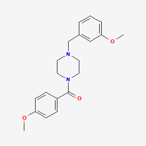 molecular formula C20H24N2O3 B5616740 1-(4-methoxybenzoyl)-4-(3-methoxybenzyl)piperazine 