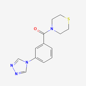 molecular formula C13H14N4OS B5616766 4-[3-(4H-1,2,4-triazol-4-yl)benzoyl]thiomorpholine 