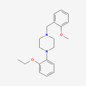molecular formula C20H26N2O2 B5616791 1-(2-ethoxyphenyl)-4-(2-methoxybenzyl)piperazine 