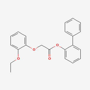 molecular formula C22H20O4 B5616808 2-biphenylyl (2-ethoxyphenoxy)acetate 