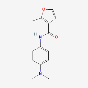 molecular formula C14H16N2O2 B5616812 N-[4-(dimethylamino)phenyl]-2-methyl-3-furamide 