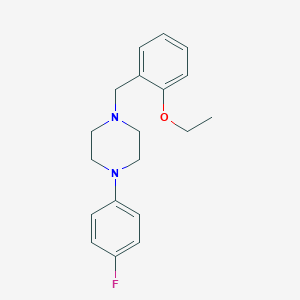 molecular formula C19H23FN2O B5616833 1-(2-ethoxybenzyl)-4-(4-fluorophenyl)piperazine 
