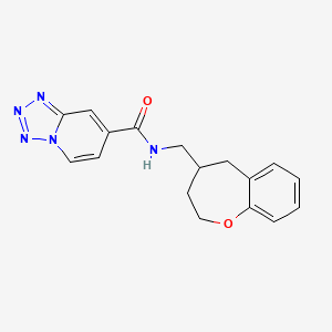 molecular formula C17H17N5O2 B5616845 N-(2,3,4,5-tetrahydro-1-benzoxepin-4-ylmethyl)tetrazolo[1,5-a]pyridine-7-carboxamide 