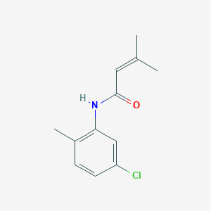 molecular formula C12H14ClNO B5616857 N-(5-chloro-2-methylphenyl)-3-methyl-2-butenamide 