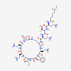 molecular formula C56H98N16O13 B561687 Polymyxin II CAS No. 80469-10-9