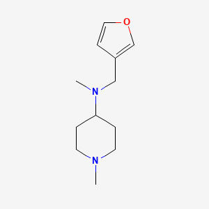 molecular formula C12H20N2O B5616880 N-(3-furylmethyl)-N,1-dimethyl-4-piperidinamine 