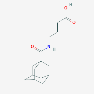 molecular formula C15H23NO3 B056169 4-[(1-Adamantylcarbonyl)amino]butanoic acid CAS No. 35091-21-5