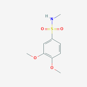 molecular formula C9H13NO4S B5616920 3,4-二甲氧基-N-甲基苯磺酰胺 