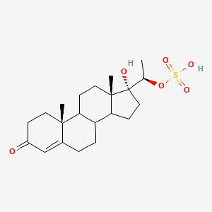 molecular formula C21H32O6S B561694 4-孕烯-17α,20β-二醇-3-酮-20-硫酸盐 CAS No. 138949-80-1