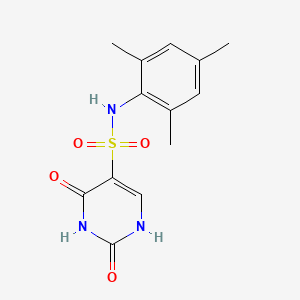 molecular formula C13H15N3O4S B5617005 2-hydroxy-N-mesityl-6-oxo-1,6-dihydro-5-pyrimidinesulfonamide 