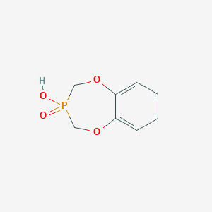molecular formula C8H9O4P B5617013 3,4-dihydro-2H-1,5,3-benzodioxaphosphepin-3-ol 3-oxide CAS No. 119927-64-9
