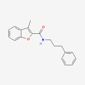molecular formula C19H19NO2 B5617058 3-methyl-N-(3-phenylpropyl)-1-benzofuran-2-carboxamide 
