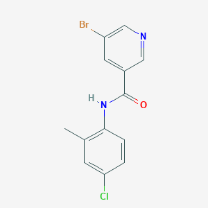 molecular formula C13H10BrClN2O B5617093 5-bromo-N-(4-chloro-2-methylphenyl)nicotinamide 