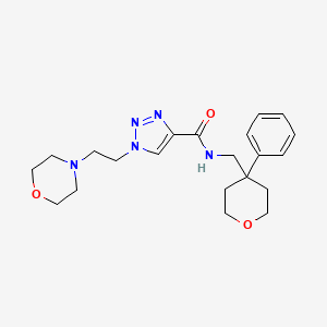 1-[2-(4-morpholinyl)ethyl]-N-[(4-phenyltetrahydro-2H-pyran-4-yl)methyl]-1H-1,2,3-triazole-4-carboxamide
