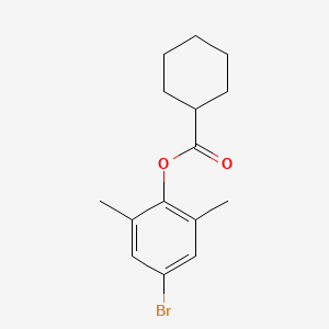 molecular formula C15H19BrO2 B5617128 4-bromo-2,6-dimethylphenyl cyclohexanecarboxylate 