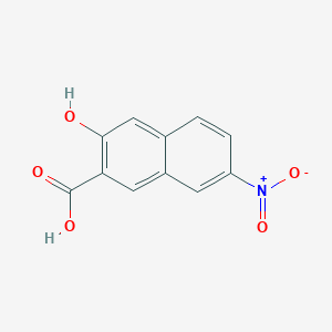 molecular formula C11H7NO5 B5617134 3-hydroxy-7-nitro-2-naphthoic acid CAS No. 5310-67-8