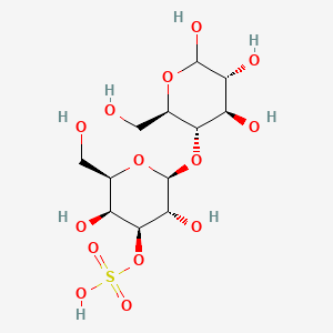 molecular formula C12H22O14S B561719 4-O-(3-O-Sulfo-beta-D-galactopyranosyl)-D-glucopyranose CAS No. 159358-51-7