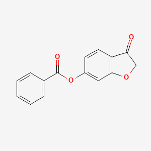 molecular formula C15H10O4 B5617222 3-oxo-2,3-dihydro-1-benzofuran-6-yl benzoate 