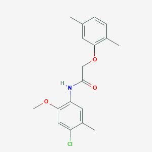 N-(4-chloro-2-methoxy-5-methylphenyl)-2-(2,5-dimethylphenoxy)acetamide