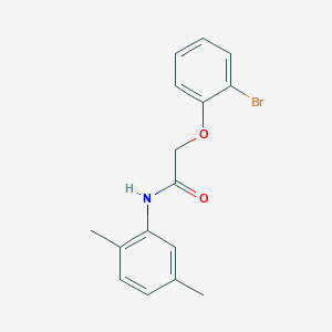 molecular formula C16H16BrNO2 B5617233 2-(2-bromophenoxy)-N-(2,5-dimethylphenyl)acetamide 