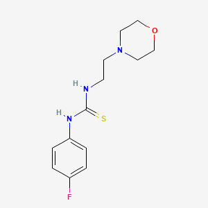 molecular formula C13H18FN3OS B5617322 N-(4-fluorophenyl)-N'-[2-(4-morpholinyl)ethyl]thiourea 