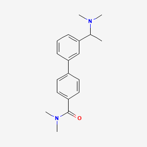 molecular formula C19H24N2O B5617327 3'-[1-(dimethylamino)ethyl]-N,N-dimethylbiphenyl-4-carboxamide 