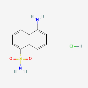 molecular formula C10H11ClN2O2S B561738 5-Amino-1-naphthalenesulfonamide hydrochloride CAS No. 1215328-08-7