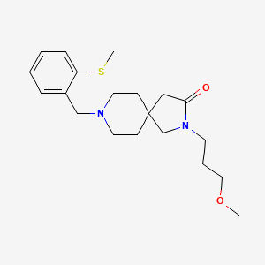 molecular formula C20H30N2O2S B5617395 2-(3-methoxypropyl)-8-[2-(methylthio)benzyl]-2,8-diazaspiro[4.5]decan-3-one 