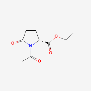 molecular formula C9H13NO4 B561741 Ethyl 1-acetyl-5-oxo-D-prolinate CAS No. 1315051-65-0