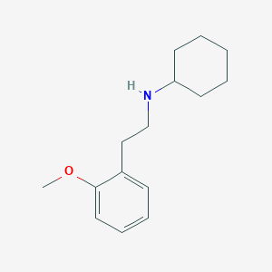 molecular formula C15H23NO B5617419 N-[2-(2-methoxyphenyl)ethyl]cyclohexanamine CAS No. 355383-14-1