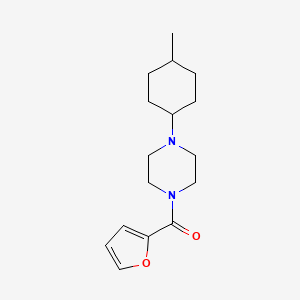 molecular formula C16H24N2O2 B5617422 1-(2-furoyl)-4-(4-methylcyclohexyl)piperazine 