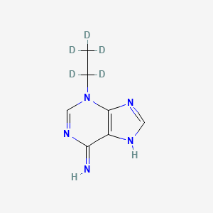 molecular formula C7H9N5 B561743 3-Ethyl Adenine-d5 CAS No. 147028-85-1