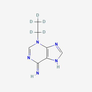 molecular formula C7H9N5 B561743 3-乙基-d5-腺嘌呤 CAS No. 147028-85-1