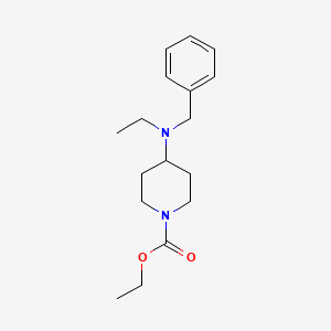 molecular formula C17H26N2O2 B5617438 ethyl 4-[benzyl(ethyl)amino]-1-piperidinecarboxylate 