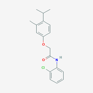 molecular formula C18H20ClNO2 B5617440 N-(2-chlorophenyl)-2-(4-isopropyl-3-methylphenoxy)acetamide 