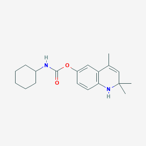 molecular formula C19H26N2O2 B5617450 2,2,4-trimethyl-1,2-dihydro-6-quinolinyl cyclohexylcarbamate 