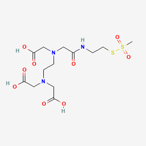 molecular formula C13H23N3O9S2 B561746 [S-甲硫酸甲酯基半胱氨酰]乙二胺-N,N,N',N'-四乙酸 CAS No. 832733-28-5
