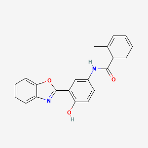 N-[3-(1,3-benzoxazol-2-yl)-4-hydroxyphenyl]-2-methylbenzamide