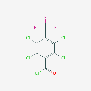 molecular formula C8Cl5F3O B056175 2,3,5,6-四氯-4-(三氟甲基)苯甲酰氯 CAS No. 117338-22-4