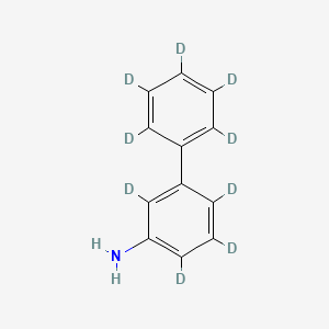 molecular formula C12H11N B561750 3-氨基联苯-d9 CAS No. 1020718-93-7