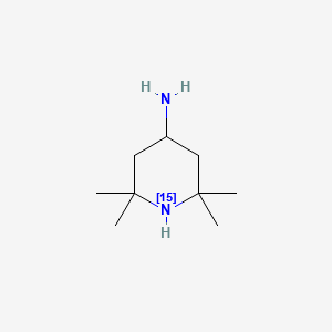 molecular formula C9H20N2 B561752 4-Amino-2,2,6,6-tetramethylpiperidine-1-15N CAS No. 1215537-22-6