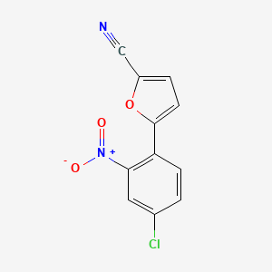 molecular formula C11H5ClN2O3 B5617590 5-(4-chloro-2-nitrophenyl)-2-furonitrile 