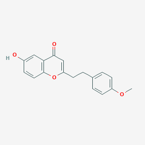 B056176 6-Hydroxy-2-(2-(4'-methoxyphenyl)ethyl)chromone CAS No. 125092-36-6