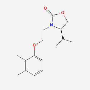 molecular formula C16H23NO3 B5617614 (4S)-3-[2-(2,3-dimethylphenoxy)ethyl]-4-isopropyl-1,3-oxazolidin-2-one 