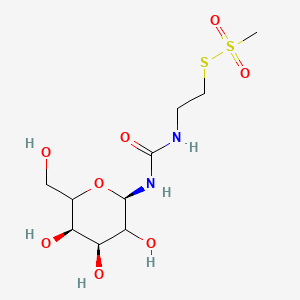 molecular formula C10H20N2O8S2 B561762 N-beta-D-Galactopyranosyl-N'-[(2-methanethiosulfonyl)ethyl]urea CAS No. 550325-50-3