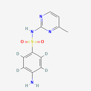 molecular formula C11H12N4O2S B561763 磺胺嘧啶-d4 CAS No. 1020719-84-9