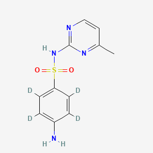 molecular formula C11H12N4O2S B561763 スルファメرازイン-d4 CAS No. 1020719-84-9