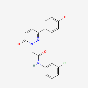molecular formula C19H16ClN3O3 B5617633 N-(3-chlorophenyl)-2-[3-(4-methoxyphenyl)-6-oxo-1(6H)-pyridazinyl]acetamide 