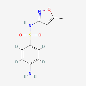 molecular formula C10H11N3O3S B561764 磺胺甲氧唑-d4 CAS No. 1020719-86-1