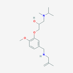 molecular formula C19H32N2O3 B5617659 1-[isopropyl(methyl)amino]-3-(2-methoxy-5-{[(2-methyl-2-propen-1-yl)amino]methyl}phenoxy)-2-propanol 